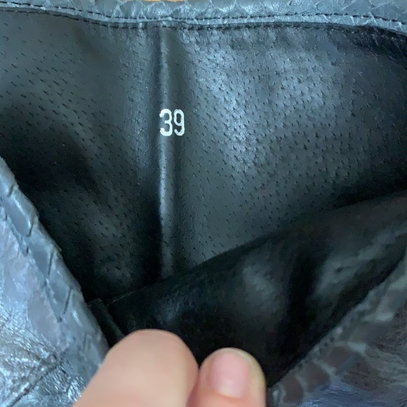 Ron White Dark Grey Tall Leather Boots - Picture 7 of 9